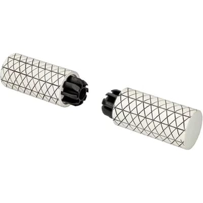 Decomode Eindknoppen Window Print - Metaal - Wit Mat - Diam. 28mm - 2 Stuks
