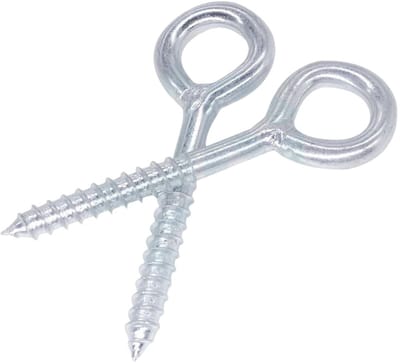 3-delige set gegalvaniseerde oogbouten met schroefdraad, M12 x 130 mm zware gesloten oogbouten voor steigers, M12*130