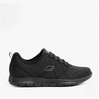 GHENTER SRELT SR Dames Jersey Brei Sneakers Zwart