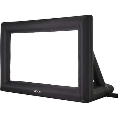 Écran de cinéma gonflable 16 pieds 16:Projecteur de film 9 600D avec sac portable