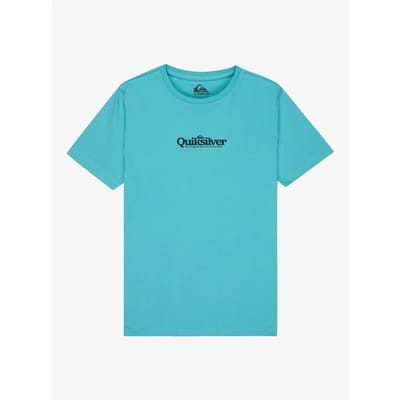 Quiksilver Fineline T-shirt Met Korte Mouwen Blauw 14 Years Jongen