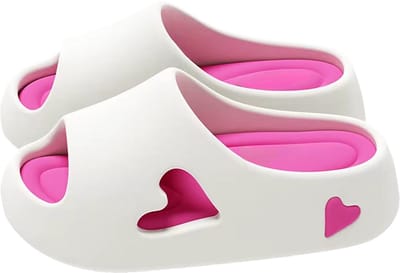 Dames Slippers Sandalen – Modieuze Strand- en Padelschoenen, Effen Kleur, Antislip Douche- en Zomerschoenen voor Thuis en Buiten - Wit - Maat 36