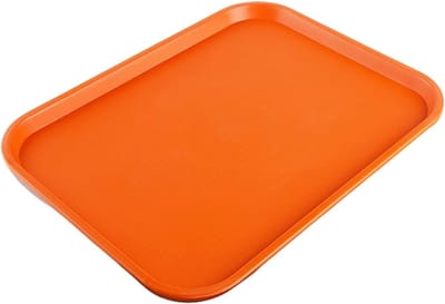 Lekbak Kunststof - Opbergbak - Onderin Kasten - Antislip Afwerking - 36x46x2cm - Oranje