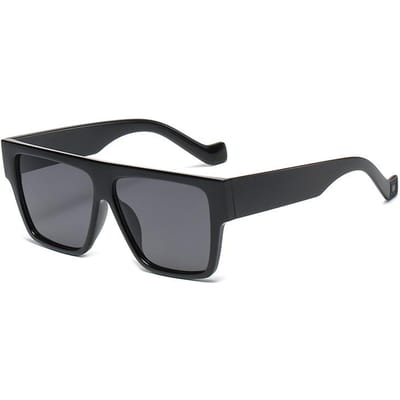 Klassieke Oversized Vierkante Zonnebril Dames Nieuwste Stijlvolle Zwarte Zonneklepbril Dames Verloop Retro Grote Zonneklepbril UV Bescherming 400 Oculos As Picture