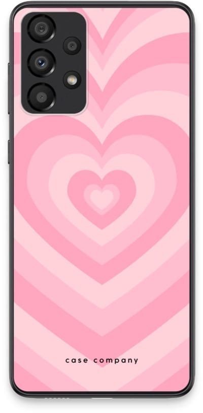 Case Company® - Hoesje geschikt voor Samsung Galaxy A33 5G hoesje - Hart Roos - Soft Cover Telefoonhoesje - Bescherming aan alle Kanten en Schermrand