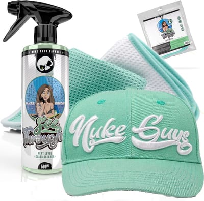 SeeTrough glas reinigings set nu met super gave Nuke-Guys Cap twv € 34,95!