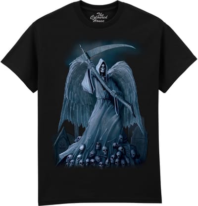 Reaper Skull Death On A Hold The Coloured House T-shirt M