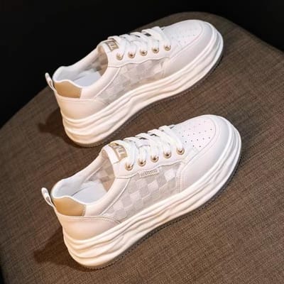 Mode Dames Sneakers Nieuwe Mode Dames Sportschoenen Trend Witte Herfst Schoenen Voor Dames Nieuwe Gevulkaniseerde Platform Schoenen 36 wit