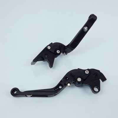 Levier frein droit Sifam pour Moto Honda 750 Vf S Sabre 1982 à 1986 alu CNC noir / paire Neuf