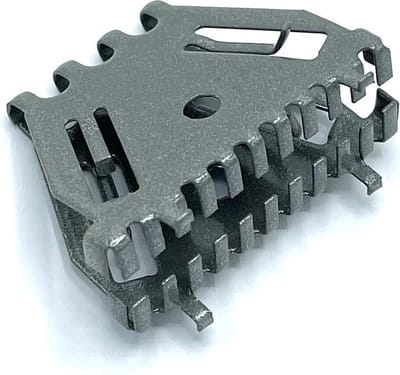 Bijenbekje stootvoegrooster 50mm - RAL 9007 Alu grijs