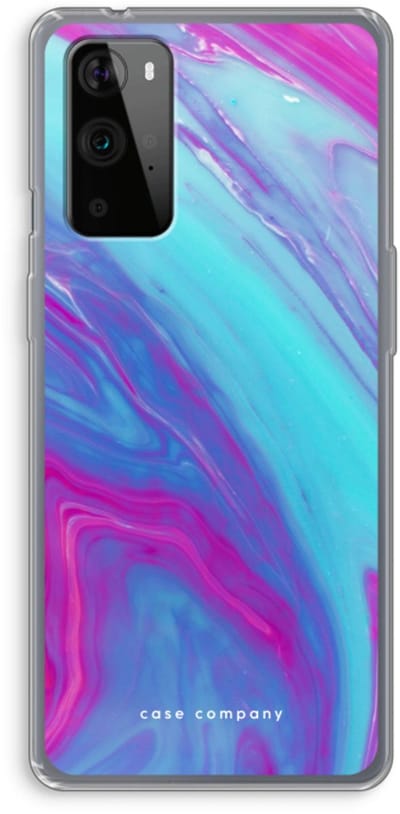 Case Company® - Hoesje geschikt voor OnePlus 9 Pro hoesje - Zweverige regenboog - Soft Cover Telefoonhoesje - Bescherming aan alle Kanten en Schermrand