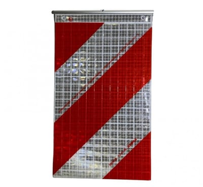 lange lading lap links - lange lading bord voor een aanhanger - laadklep vlaggen - laadklepmarkering - kmr