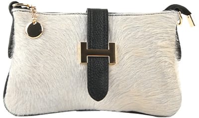 Giuliano lederen schoudertas Zennia - Dames - Made in Italy - zwart