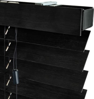 Dutchblinds® Bamboe Jaloezieën - 50mm - Zwart - 80 x 175 cm - Breedtematen van 40 t/m 300 cm