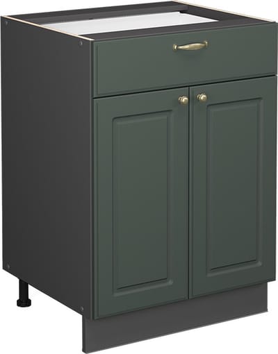 Vicco Fame-Line Keukenonderkast – 60 cm met lade, zonder werkblad Groen-Goud Landhuis