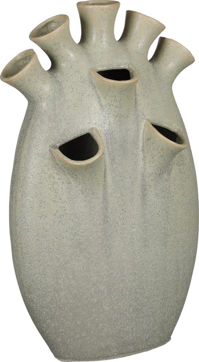 Mica Decorations Saul Tulpenvaas - L25 x B15,5 x H42 cm - Groen