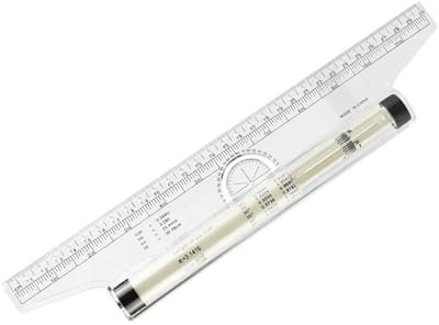 Dailygoods- Rolliniaal 30 cm - Multifunctionele Tekenhulp - Aluminium Rol