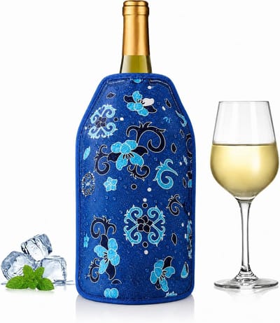 wijn – wijnkoeler manchet & flessenkoeler voor onderweg, herbruikbare koelmanchet voor flessen, ideaal voor wijn, champagne, bier, picknick en feest