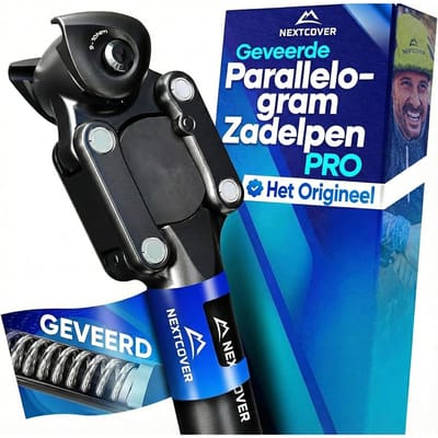Nextcover Verende Zadelpen - Comfort-Spring - Verstelbare Veerspanning - Voor E-bike en Fiets