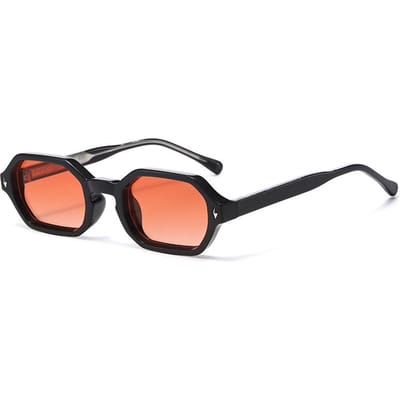 Nieuwe Zwarte Vierkante Retro Zonnebril Merk Designer Concaaf Onregelmatig Dik Montuur Mannen Vrouwen Mode Zonnebrillen uv400 black