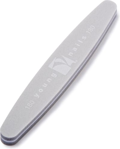 Young Nails Grey Sponge buffer file, 180-180 grit