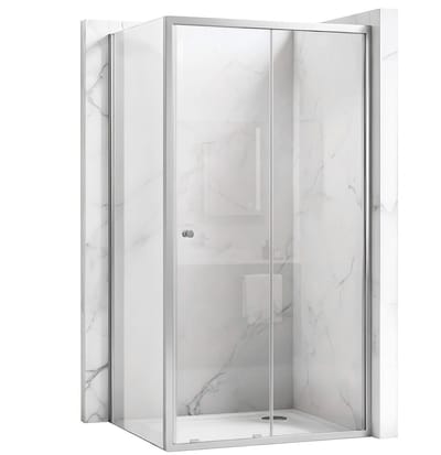 Rea Primo Slide 130X90 - Douchecabine - Chrome - 130X90X190Cm