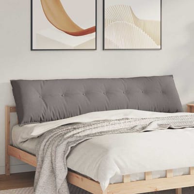 vidaXL - Rugkussen - Taupe - 200 - x - 19 - x - 50 - cm - Stof