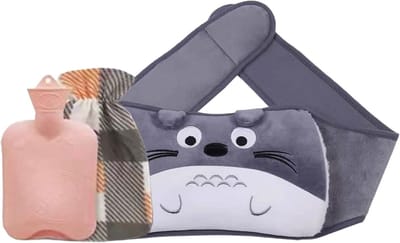 3-in-1 Warmwaterkruik met Fleece Cover voor Pijnverlichting, Gewrichtsproblemen en Sportblessures, Perfect Cadeau voor Familie en Vrienden