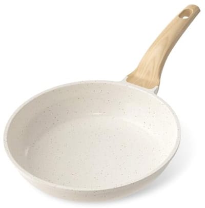 24 cm Koekenpan Granieten Antiaanbaklaag - Geschikt voor Eieren, Pannenkoeken en Spek, Inductie, PFOA-vrij