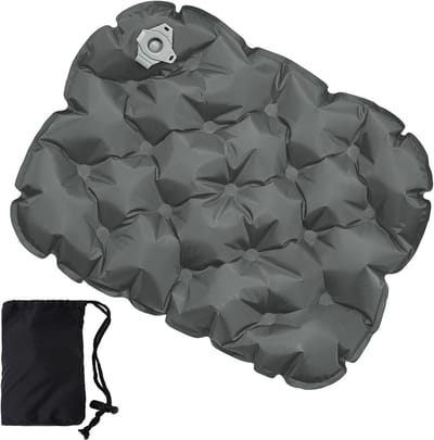 Opblaasbaar Zitkussen voor Camping - Waterdicht en Ultralicht Reiskussen voor Strand, Wandelen en Vissen - Comfortabel en Draagbaar