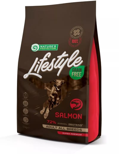 Nature's Protection Lifestyle - hond - alle rassen - volwassen - graanvrij met zalm - 1,5kg