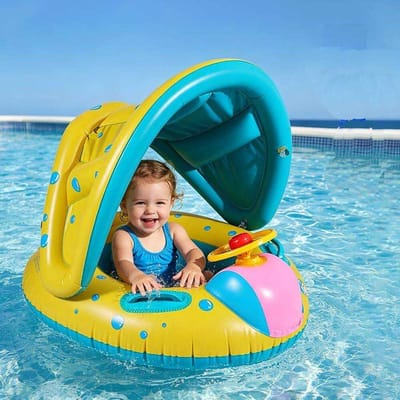 LISM-Zwembadaccessoires Geschikt voor kinderen, zwembanden met zonnescherm, waterspeelgoed Geschikt voor baby's en andere accessoires Geschikt voor kinderen van 6 tot 36 maanden.