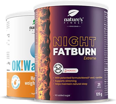 Nature's Finest Nacht Detox & Ok! Waterout - detoxkuur - vetverbranding nacht - lever detox - vochtafdrijving - gewicht verliezen - platte buik - natuurlijke afslanking - hormonale balans - zonder toegevoegde suikers - vegan