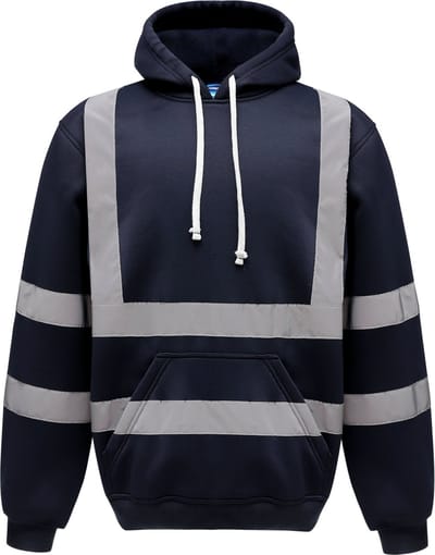 Yoko Hi-Vis pullover hoodie YHVK05 - Navy - 3XL