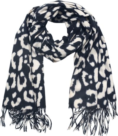 Luipaard Sjaal - Zwart/Crème | 200 x 70 cm | Polyester | Fashion Favorite
