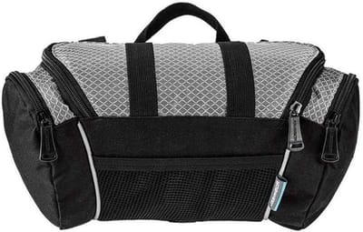 Fiets Stuur Tas - Zadeltas Fietser - Fietsen Organiseren - Waterdichte Sluiting - 32x17x11cm - Zilver Grijs