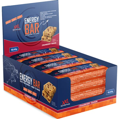 XXL Nutrition Energy Bar Cranberry Raisin 16 pack