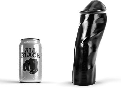 All Black  Zwarte realistische dildo - 20 cm