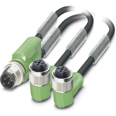 Phoenix Contact 1669026 Sensor/actuator connector, geassembleerd M12 Aantal polen (sensoren): 3 Adapter, Y-vorm 3.00 m 1 stuk(s)