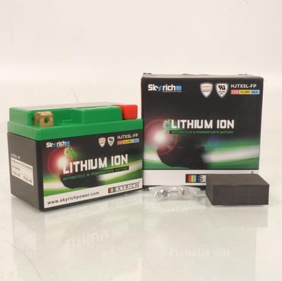lithium skyrich voor moto honda 125 cg w 1998 à 2000 ytx5l-bs hjtx5l-fp / 12v 1.6ah neuf