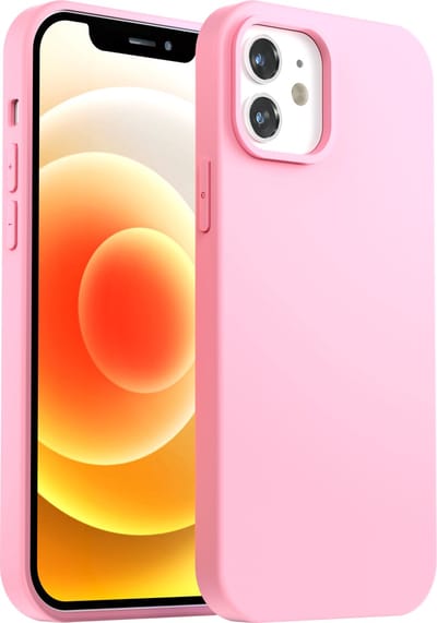 My Case hoesje geschikt voor iPhone 12 Mini Roze Hoesje Siliconen Case Cover - Roze