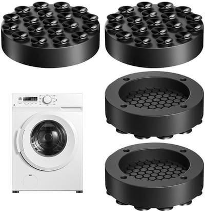 Universele Vibration Damper voor Wasmachines, Antislip Voetpads, Dempingsmat voor Wasmachine en Droger, Geluidsreductie en Stabiliteit