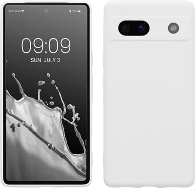 kwmobile telefoonhoesje geschikt voor Google Pixel 7a - Hoesje voor smartphone - Precisie camera uitsnede - In mat wit