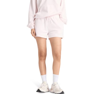 New Balance Sport Essentials French Terry Short Dames Sportbroek - PINK SALT