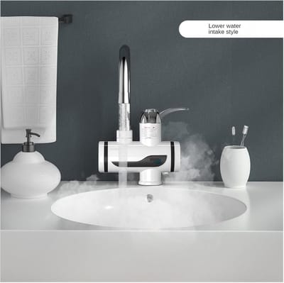Direct Warmwaterkraan - Elektrische Keukenboiler - Snel Warm Water - Energiebesparend Tot 30% - Wit