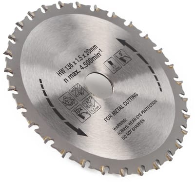 Dailygoods- Cirkelzaagblad Snel Staal - Cirkelzaagschijf - 136 mm