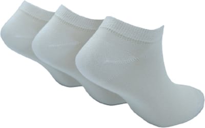 The Sockmaker sokken heren 40-46 - 3-pack Bamboo - duurzaam - Trainers - Full White