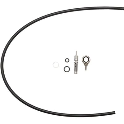 Vorkdeel rockshox x-loc leiding  incl banjo en toebehoren - ZWART