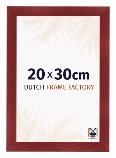 Fotolijst 20x30 cm - MDF - Wijnrood Geveegd - Praag