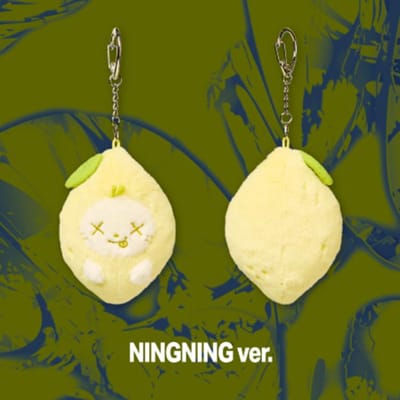 aespa - 2026 aespa WEEK - MAKE IT LEMONADE MD (POPPEN SLEUTELHANGER - LIMONADE versie) NINGNING (DOLL KEYRING - LEMONADE ver.) black